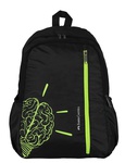 Faber Castel School Bag L Neon Green Brain 12yrs+