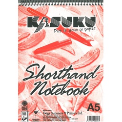 Kasuku A5 short hand notebook