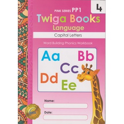 Twiga Books Language Capital Letters Book 4 Pre-Primary 1