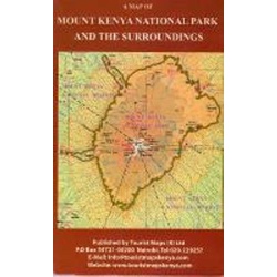 Travel Guide Map to Mt Kenya National Parks and the surroundings