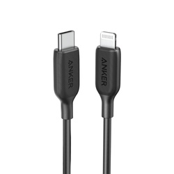 ANKER POWERLINE III USB-C TO LIGHTNING 2.0 CABLE 6FT BLACK