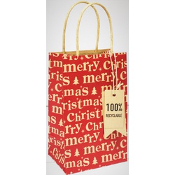 Christmas Gift Bag Xmas Kraft Perfume 31298-9