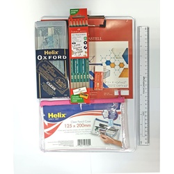 Exam Promo Pack 1 (Set,Clipbd,Ruler,Eraser,Clear Case,FC Pencil 0410-12s)