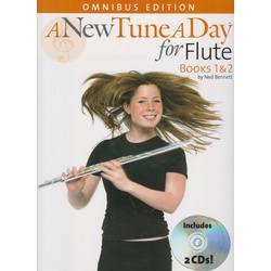 A New Tune A Day: Flute Books 1 and 2 with 2CDs