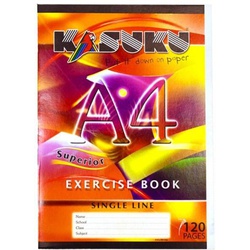 Exercise  Books SUPERIOR  120 Pages A4 Single line Kasuku