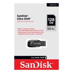 SanDisk Ultra Shift USB 3.0 Flash Drive 128GB