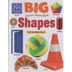 Alka Big Picture Board Book Shapes Can Be Wiped Clean