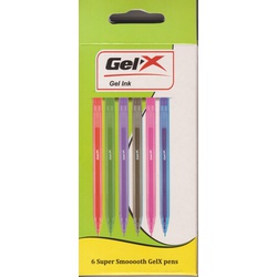 Gelx Pen Assorted 6pcs KG106M06
