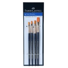 Faber Castell Brush Synthetic Hair Flat set 4 pieces
