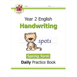 CGP KS1 Handwriting Year 2 Daily Practice Book: Spring Term