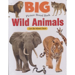 Alka Big Picture Board Book Wild Animals Can Be Wiped Clean