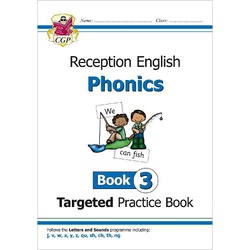 CGP Reception English Phonics Targeted Practice Book 3