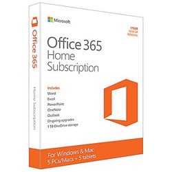 Microsoft Office 365 Family Subscription - 5 Users - 1yr Subscription