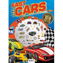 Fast Cars with Epic Activities, Metallic Stickers (Curious)