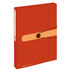 Herlitz Document box A4 with string Orange 11279858