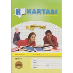 Exercise books 200pages Kartasi Brand A4 Square Manila Cover