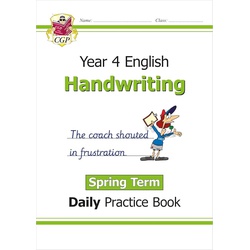 CGP KS2 Handwriting Year 4 Daily Practice Book: Spring Term