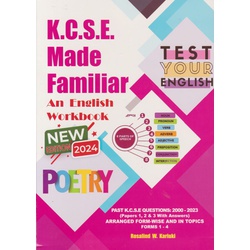KCSE Made Familiar: English Workbook 2024 (New Edition)