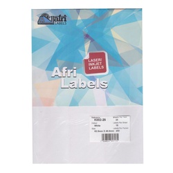 Afri Laser Labels K002-25
