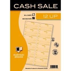 Cash Sale Book with 12 Up 50