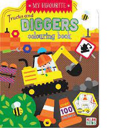 My Favourite: Trucks and Diggers Colouring book (Fernway)