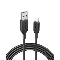 ANKER POWERLINE III USB-A CABLE WITH LIGHTNING CONNECTOR 6FT BLACK