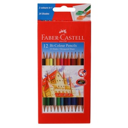 Faber Castell Bi-Colour Pencils 12 pieces