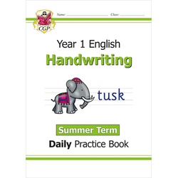 CGP KS1 Handwriting Year 1 Daily Practice Book: Summer Term