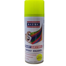 Spray paints maxima 300ml fluorescent yellow spray paint MX201