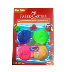 Faber Castell Modelling Dough Neon Set 4pieces