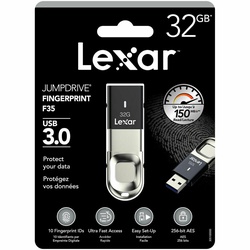 Lexar 32GB Fingerprint F35 USB 3.0 Flash Drive
