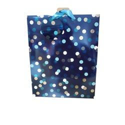 Gift Bag Blue Spots Large