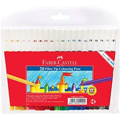 Faber Castell Pen Fibre Tip Colour Markers 20 pieces