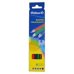 Pelikan Bunt Colour Pencil 6 pieces full size