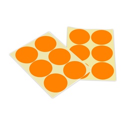 Afri Label coloured - Flourescent K15 Orange