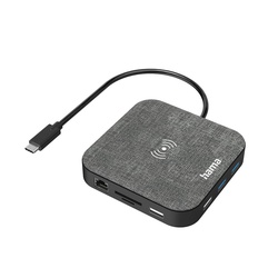 HAMA 12in1 USB-C MULTIPORT + WIRELESS CHARGER