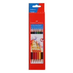 Faber Castel Bi-Colour Pencils 6s 118106