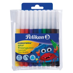 Pelikan Felt Pens triangular Set 10 pieces