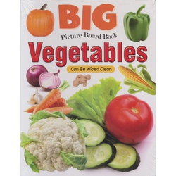 Alka Big Picture Board Book Vegetables Can Be Wiped Clean