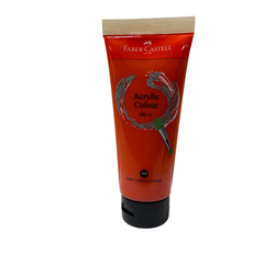 Faber Castel Acrylic Colour 200ml tube Dark Cad Orange 162315