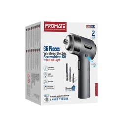 Promate 36-Pcs Wireless Electric Screwdriver Kit PROTOOL-31G