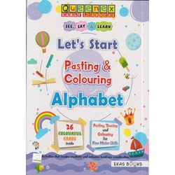 Queenex: Let's Start Pasting & Colouring Alphabet