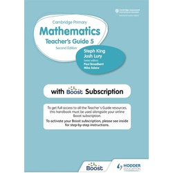 Hodder Cambridge Primary Mathematics Teacher's Guide Stage 5 with Boost Subscription 2nd Edition