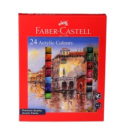 Faber Castell Acrylic Colours CS 24s X 9ml Tubes 379024