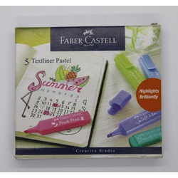 Faber Castell Textliner Pastel 5 Pieces