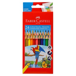Faber Castell Colour Pencils Triangular 24 pieces