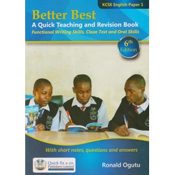 Better Best KCSE Quick Teaching and Revision English Paper 1