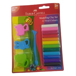 Faber Castell  Modelling Clay 12 Vivid colours 150g