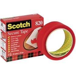 3M Scotch Mailing tape 820 33x35mm Red 3533
