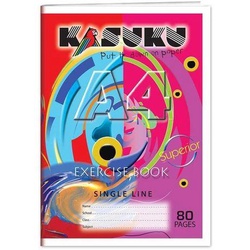 Exercise  Books SUPERIOR  80Pages A4 Single line Kasuku